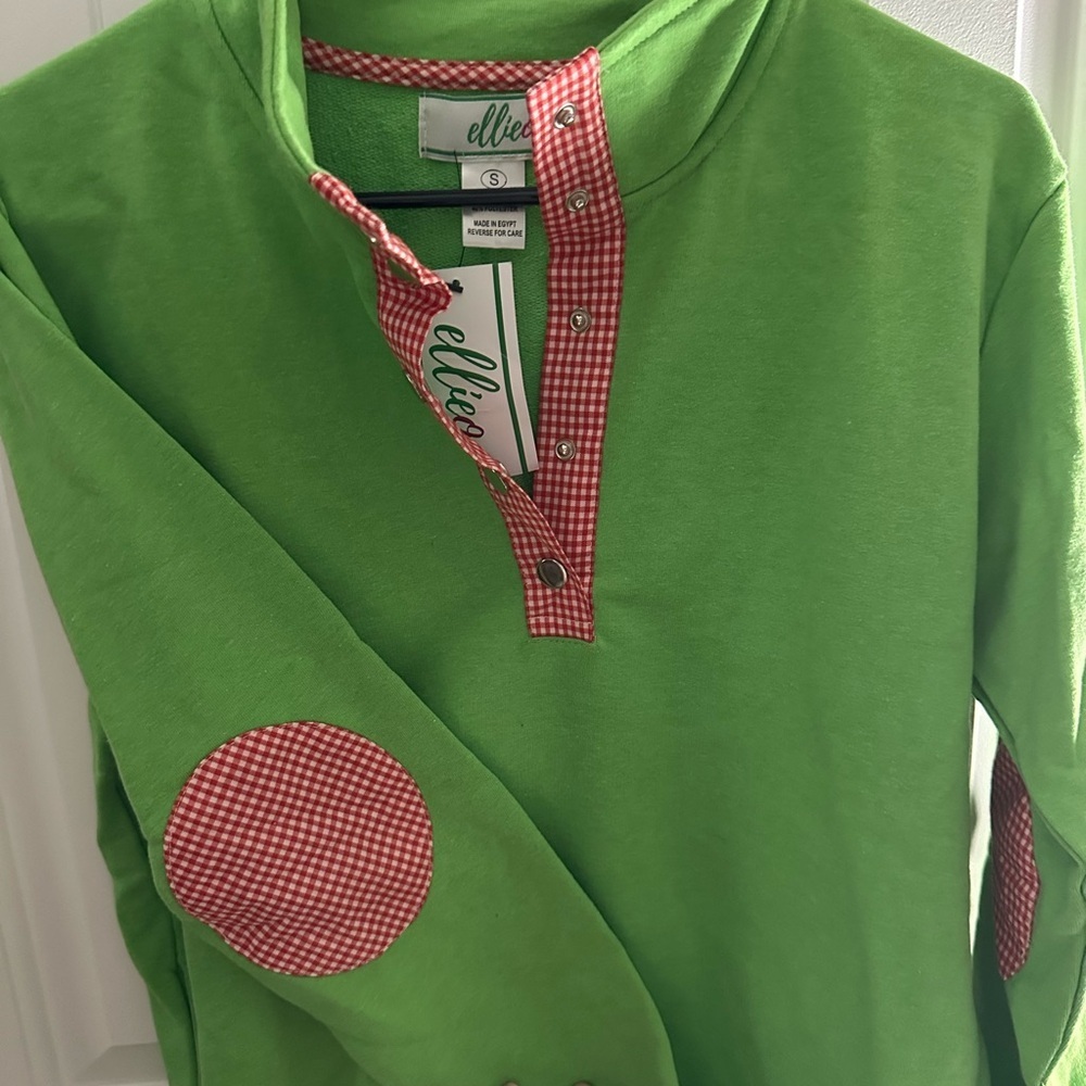 Adult French Terry Seersucker Pullover - Picture 2 of 5